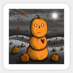 Pumpkin Man Sticker